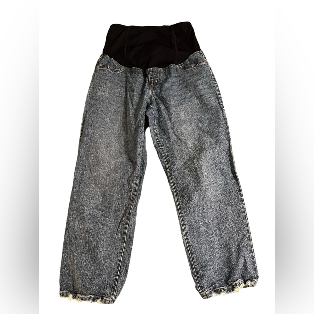 Straight wide leg maternity jeans size 10